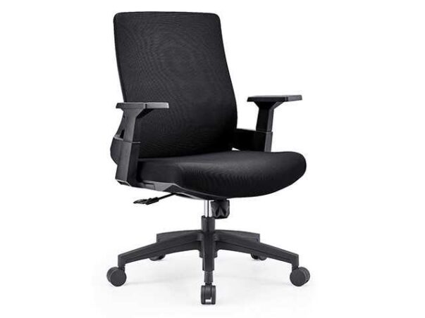 FAUTEUIL SECRETAIRE A MAILLE D1-399BB NOIRE 56*67*96