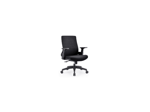FAUTEUIL SECRETAIRE A MAILLE D1-399BB NOIRE 56*67*96 – Image 3