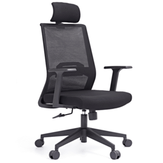 FAUTEUIL DOSSIER HAUT A MAILLE D1-518AB NOIR 55*61*120