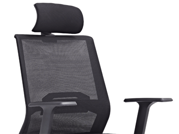 FAUTEUIL DOSSIER HAUT A MAILLE D1-518AB NOIR 55*61*120 – Image 3