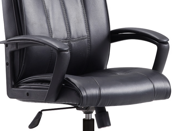 FAUTEUIL DOSSIER BAS PU 629L NOIR – Image 3