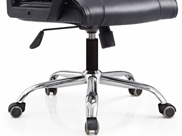 FAUTEUIL DOSSIER BAS PU 629L NOIR – Image 4