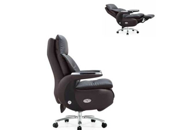 FAUTEUIL PRESIDENT ELECTRIC MASSAGE CUIR A022 MARRON 73*78*118 – Image 3