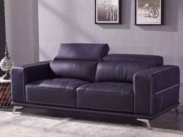 SALON CUIR 6 PLACES FM302 CLR GRIS FONCE SX-09 – Image 3