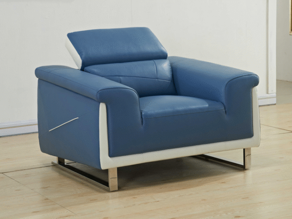 SALON CUIR 6 PLACES FM336 BLUM COULEUR GRIS FONCE LA07/MOUTARDE 15-02 – Image 2