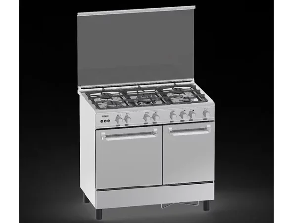 CUISINIERE 5 FEUX FINIX 90X60 G95NE-M (62V11T2G1X) AVEC NICHE INOX – Image 3