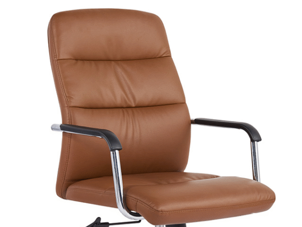FAUTEUIL DOSSIER BAS PU 8053L NOIR