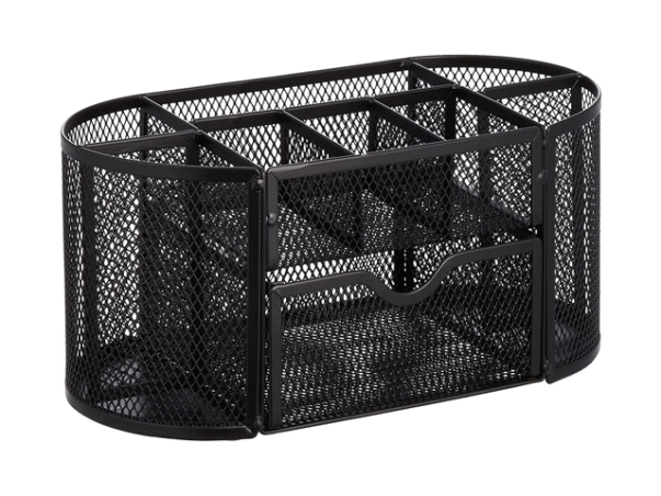 ORGANISEUR DE BUREAU EN METAL HY1002 NOIR – Image 4